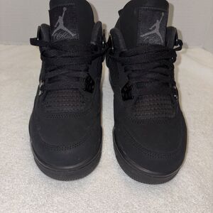 Air Jordan 4 Retro 2025 Black Cat With BOX Size 5.5Y/7W